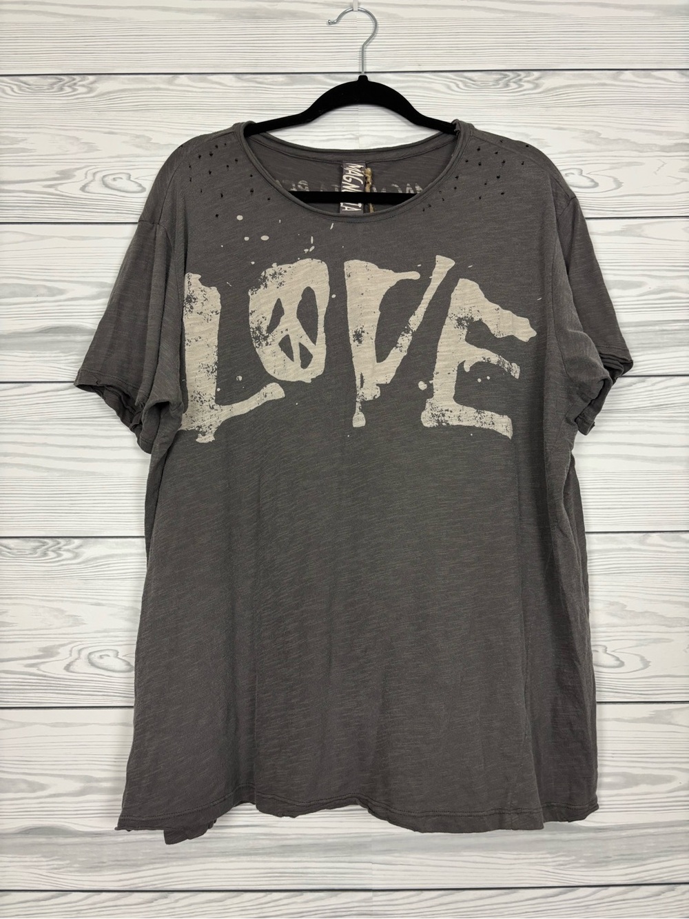 Magnolia Pearl cotton jersey LOVE tshirt boyfriend cut NWT one size